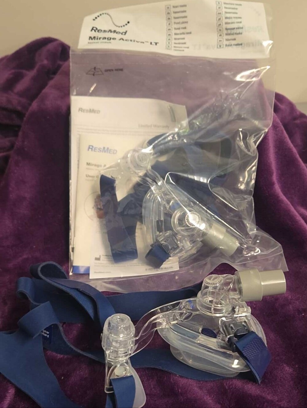 ResMed Mirage Activa LT Nasal Mask#60148 New Sealed